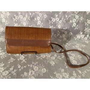 Perry Ellis Purse Vintage 90s Brown Classic Coastal American Old Money